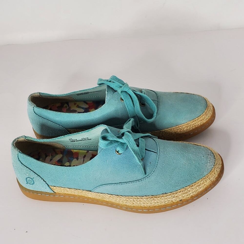 Born Green Suede Capella comfort sneakers in Excellent condition Size 9